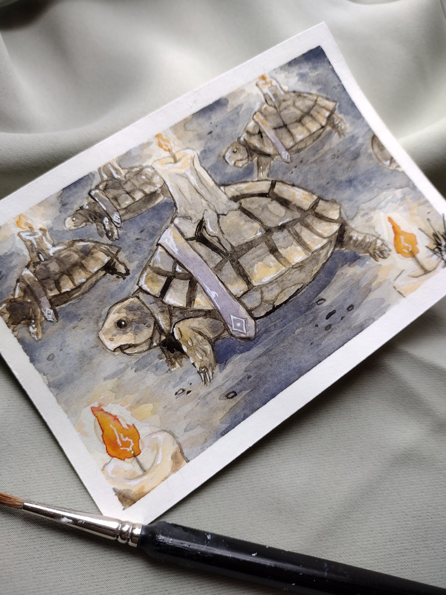 Procession, original painting