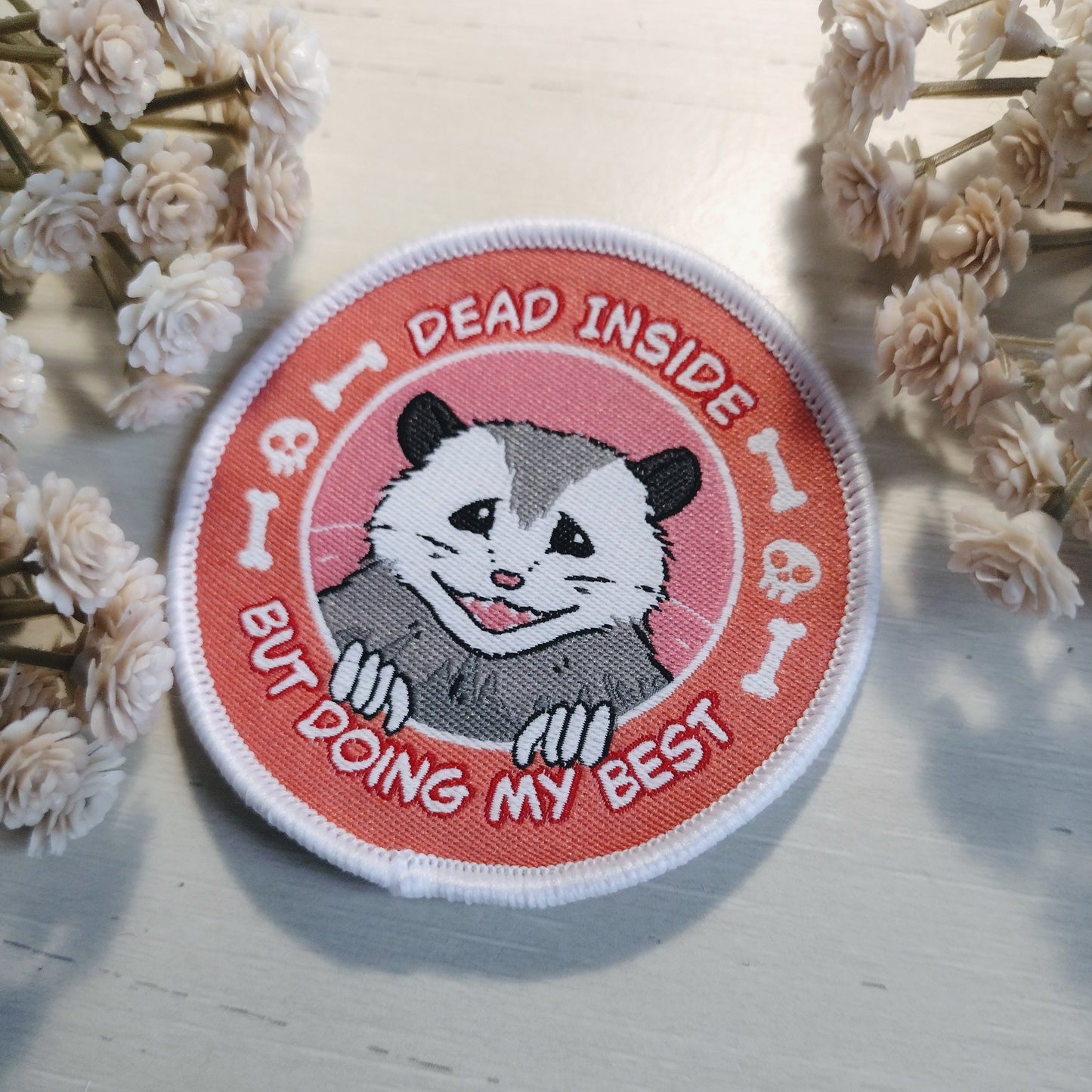 Fizz the Possum, Iron on patch.