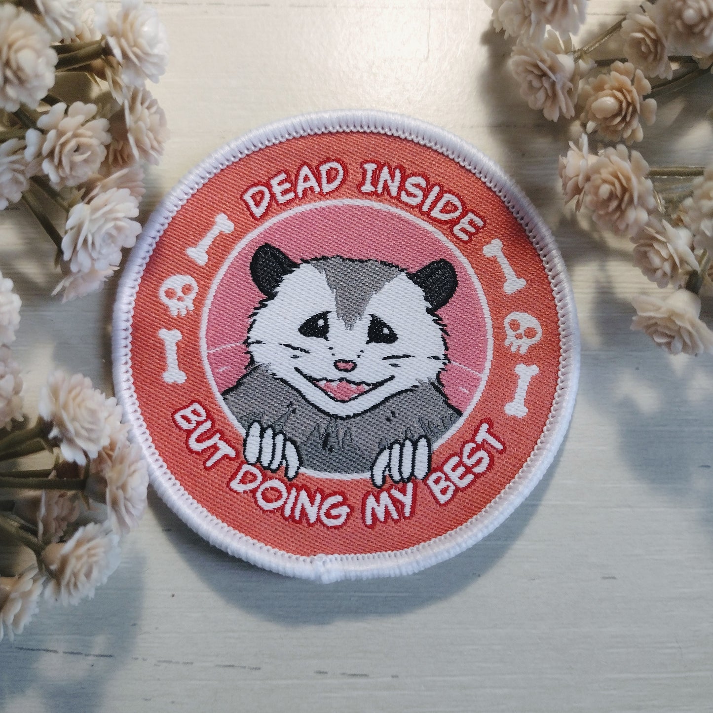 Fizz the Possum, Iron on patch.