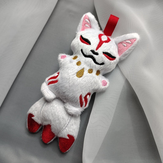 Kitsune fox plush keychains