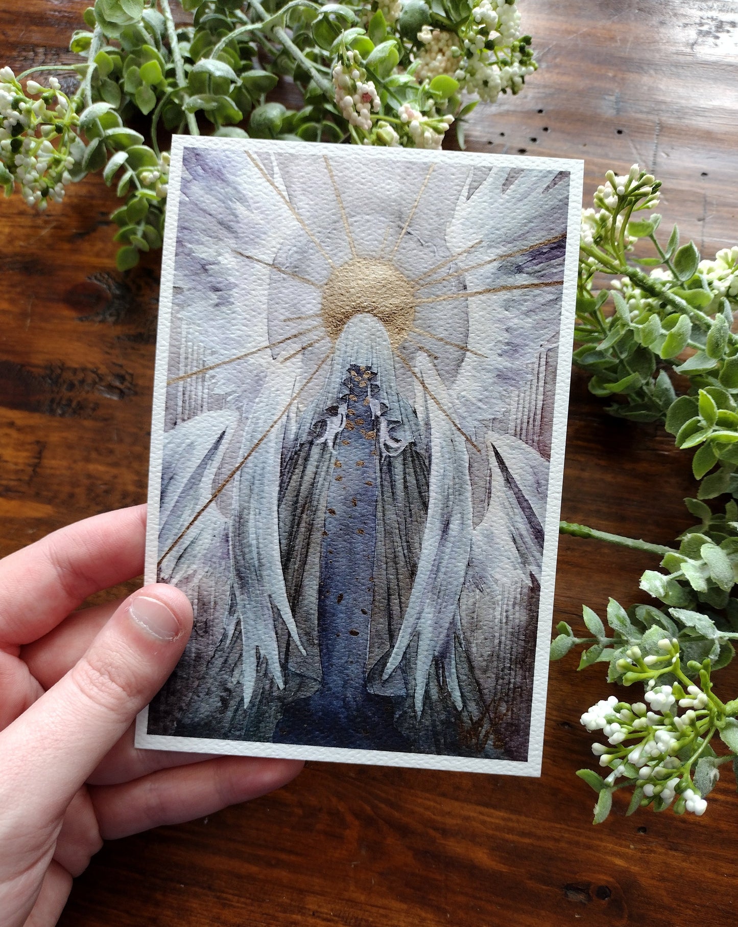 Legend watercolor postcard set