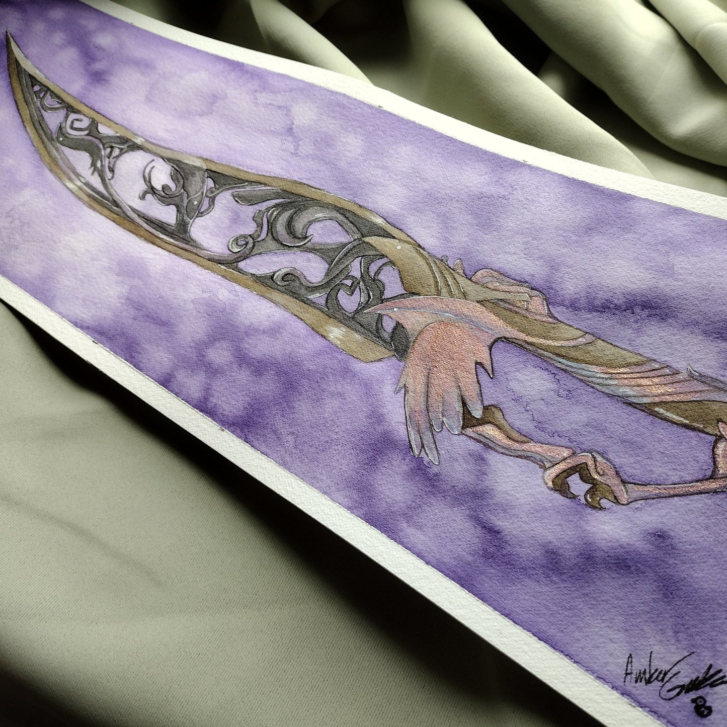 Black Talon Watercolor Print