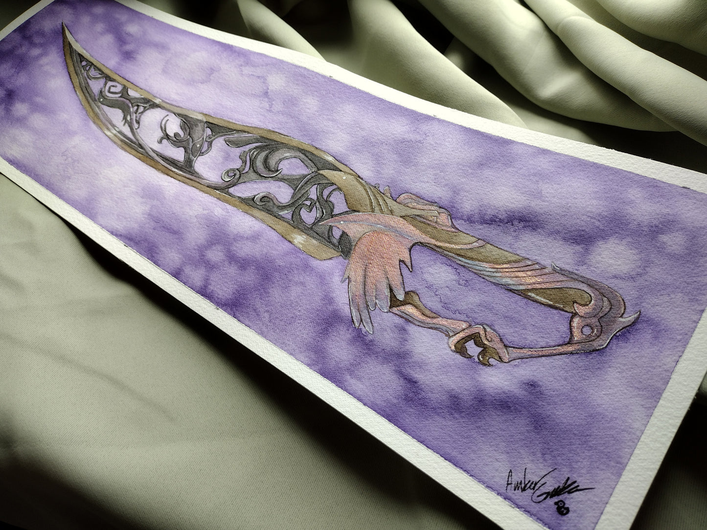 Black Talon Watercolor Print