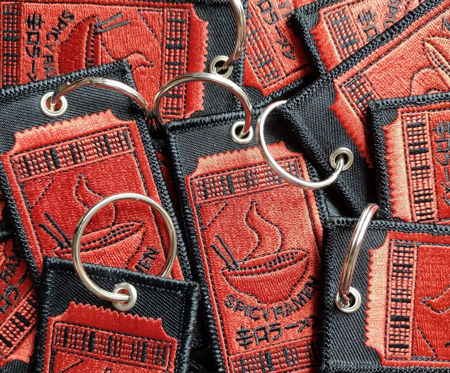 Ramen Embroidered keychain