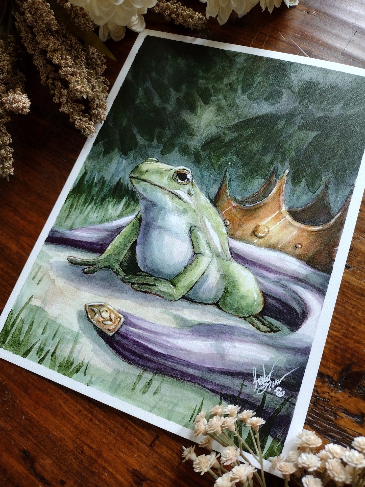 "Cursed" watercolor print