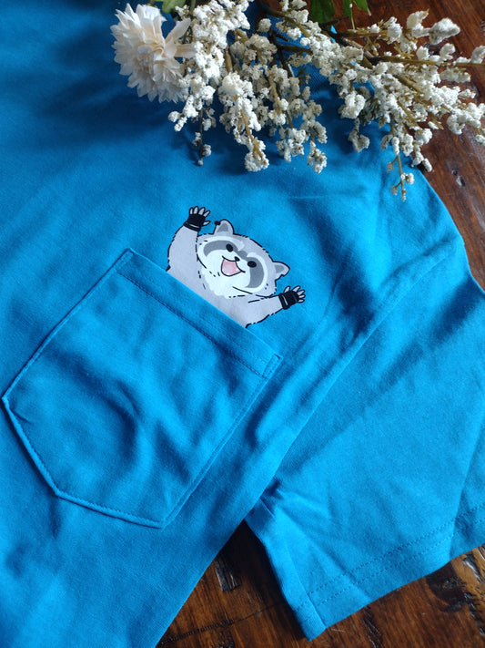 Raccoon pocket T-shirt