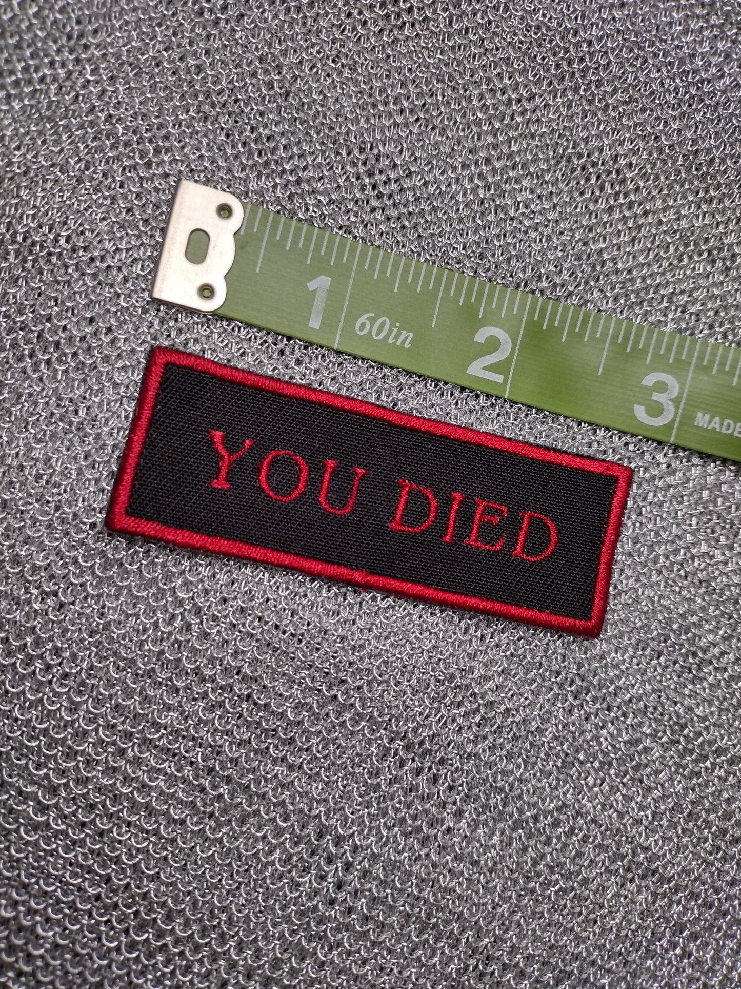 'You died' patch *sew on*