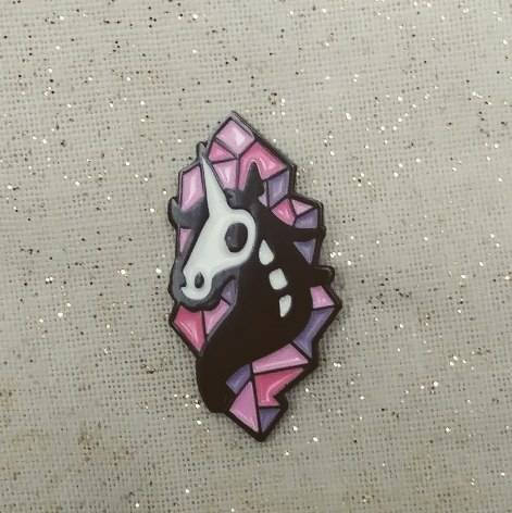 Dead unicorn pin
