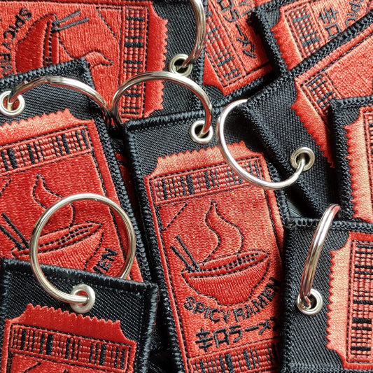 Ramen Embroidered keychain