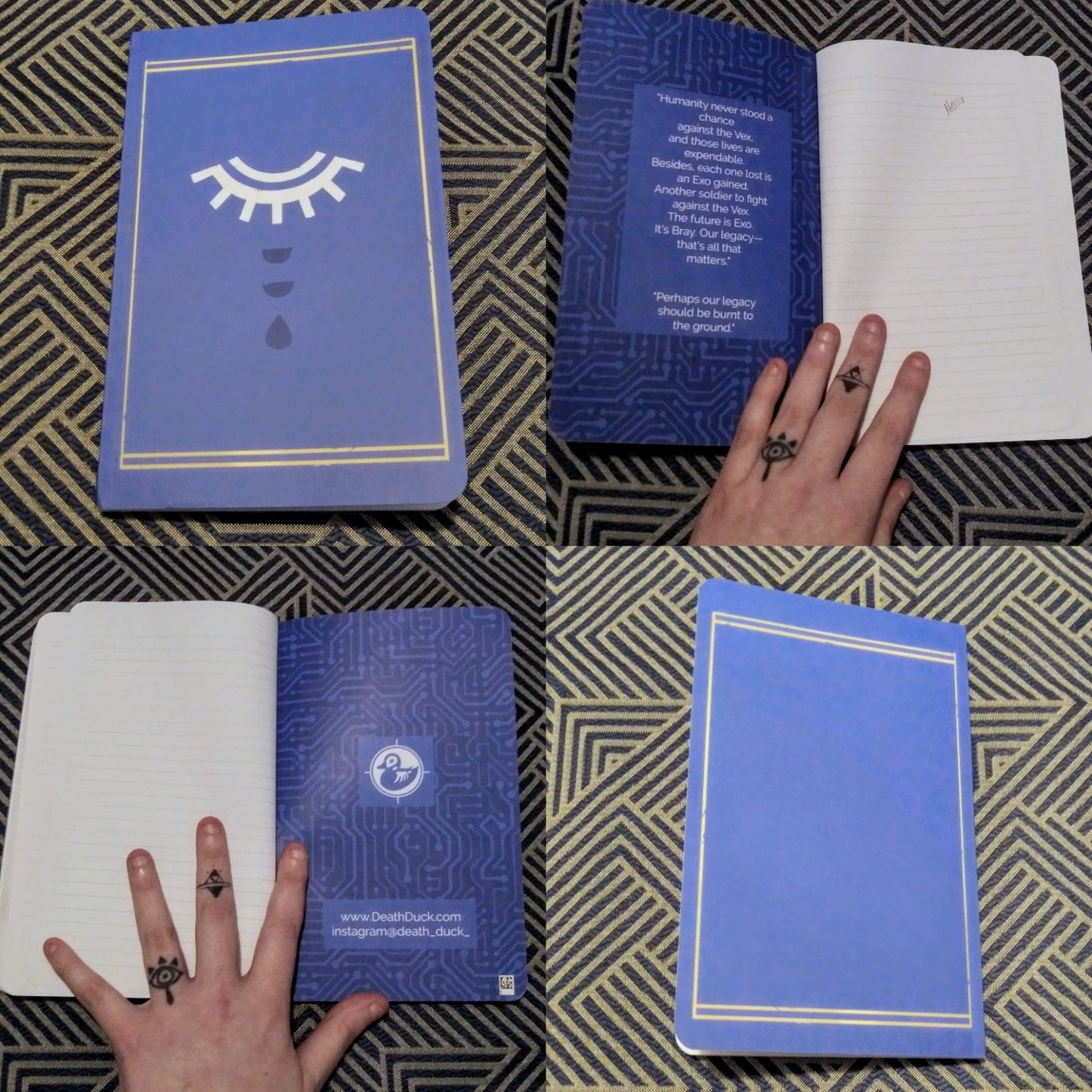 Legacys Lament lore book lined notebook
