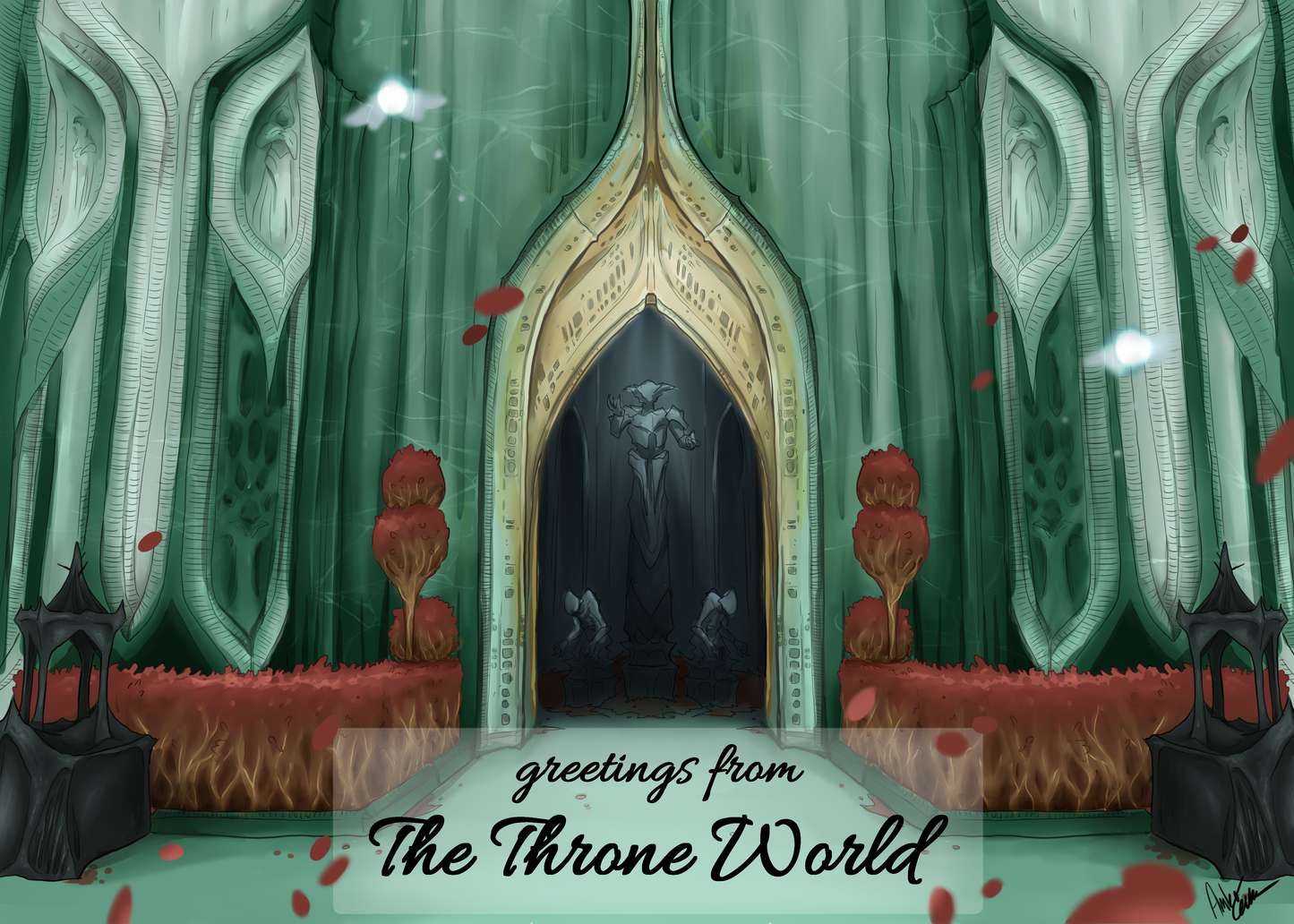 4x6 Throne world postcards